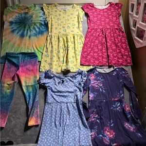 Girls Yellow Floral Short-Sleeve Dress - Cheerful Spring Style